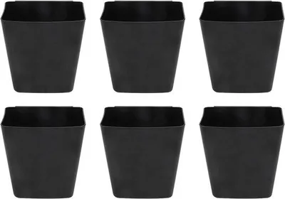 Produktbild von Praktischer Becherhalter 6 Stück schwarz