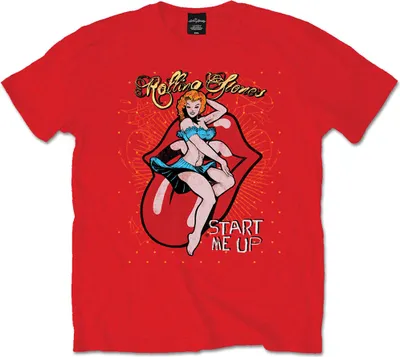 Produktbild von The Rolling Stones Start me up Red M T-Shirt