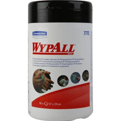 Obrázok produktu pre WYPALL Čistiaca utierka 7772 Box 1-vrstvová 27x27cm zelená 50 ks / balenie.