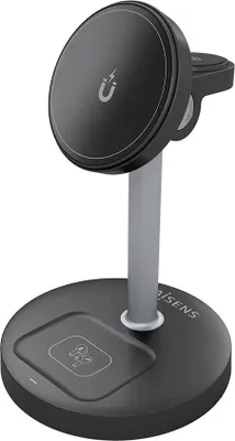 Produktbild von AISENS ASCH-15W3WC066-BK, Drinnen, USB, Kabelloses Aufladen, Schwarz