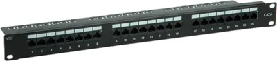 Produktbild von VALUE Cat.6 (Class E) 19-Zoll-Patchpanel, 24P, ungeschirmt, schwarz