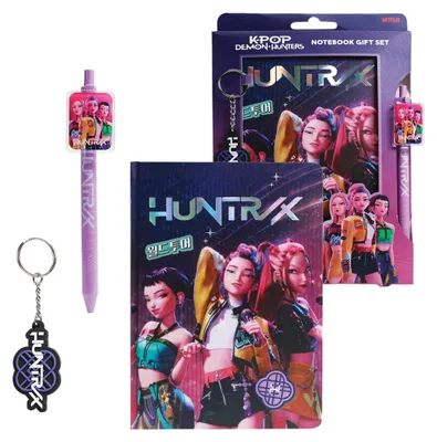 Produktbild von KPop Demon Hunters Notizbuch Geschenk-Set Huntr/x