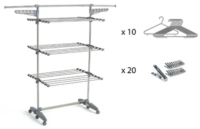 Immagine prodotto di Stendibiancheria 25m 3 livelli + accessori Kitchen move BAT-TR-22S