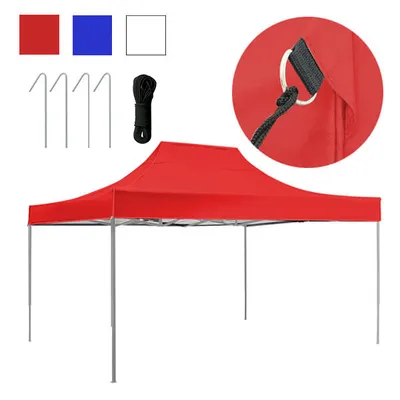 Obrázek produktu pro Skládací zahradní pavilon - různé typy - 2,9x4,25m - červená - pavilon
