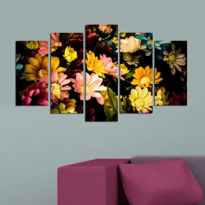 Produktbild von Wallity, 5PMDF- CHR1927, Bunt, Leinwandbilder, 110 x 60 cm, 100% MDF (Dicke: 3 mm)