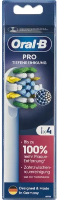 Image de Oral-B Lot de 4 brossettes Pro Nettoyage en profondeur
