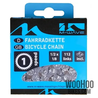 Produktbild von M-WAVE Wide 1/2" x 1/8'' Sharp Rad Einzelgeschwindigkeit Grau-Braun 112L Kette