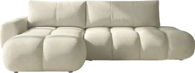 Produktbild von MIRJAN24 Ecksofa Mitto O, Eckcouch mit Schlaffunktion und Bettkasten, L-Form, Ausziehautomatik DL (Farbe: Flow 03, Seite: Links)