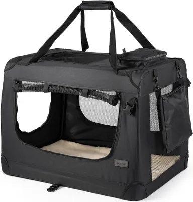Obrázek produktu pro Cestovní taška pro psa Lionto TB10022, 70x52x50cm, nosnost 15kg, černá