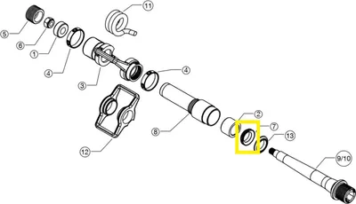 Produktbild von Crankbrothers Pedal Seal Spindle Next Gen V2, grey/blue