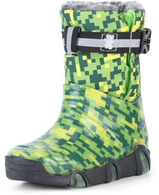 Produktbild von Ladeheid Kinder Mädchen Jungen Schneestiefel Gummistiefel gefüttert LAZT008 (05-Grün, 23/24 EU)