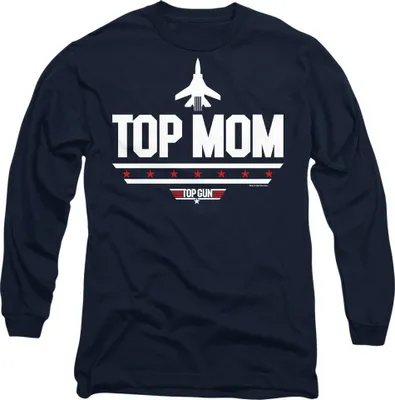 Immagine prodotto di Top Gun - Maglietta "Top Mom" per uomo/donna Unisex - Festa della Mamma TV11017 (XXL) (Blu Navy)