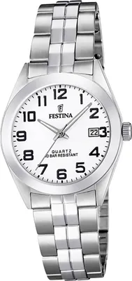 Produktbild von Festina Edelstahl Damen Uhr F20438/1 Armband-Uhr silber Klassik D2UF20438/1