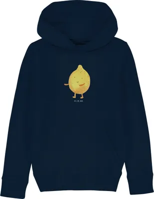 Produktbild von Mr. & Mrs. Panda Kinderpullover Beste Freunde Zitrone 12-14 Jahre (152/164) - French Navy - Geschenk, Kapuzenshirt, Pullover, Sweatshirt, Kinderbekleidung, Sweater