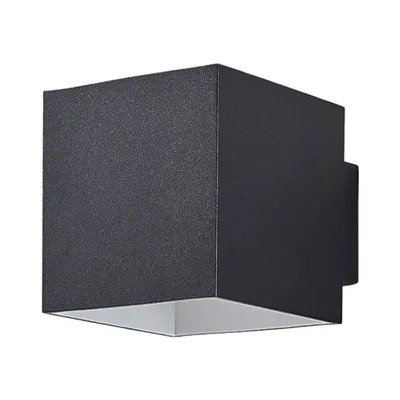 Produktbild von Arcchio Wandleuchte Zuzana, eckig, schwarz, G9, 10 cm breit