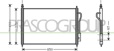 Produktbild von PRASCO FD420C001 Kondensator Klimaanlage Klimakondensator für FORD FOCUS (DAW, DBW)