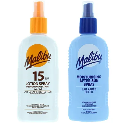 Immagine prodotto di Malibu SPF15 Spray 200 ml + balsamo spray dopo abbronzatura 200 ml