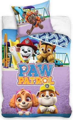 Produktbild von Kinderbettwäsche 160x200 Paw Patrol Hunde Baumwolle