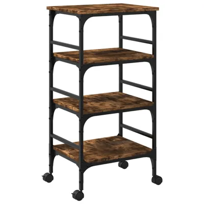 Obrázek produktu pro Kuchyňský vozík kouřový dub 45 x 35 x 89,5 cm kompozitní dřevo