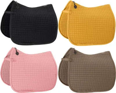 Produktbild von Eskadron Platinum Schabracke " Baumwolle " Form - Pony-Dressur Farbe - golden yellow