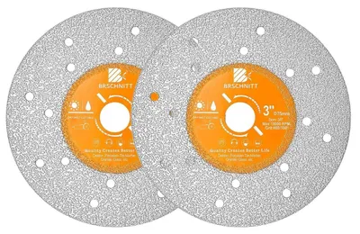 Produktbild von Diamant-Schleifscheibe 75mm für Stein, Fliesen, Glas, Granit (2 Stück)