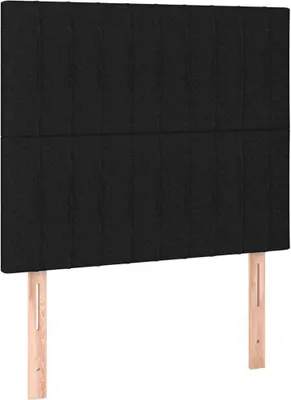 Produktbild von Kopfteil Schwarz 80x5x118/128 cm Stoff