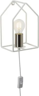 Produktbild von Brilliant Wandleuchte Home Weiß max. 60W E27 ohne Leuchtmittel mit Kippschalter