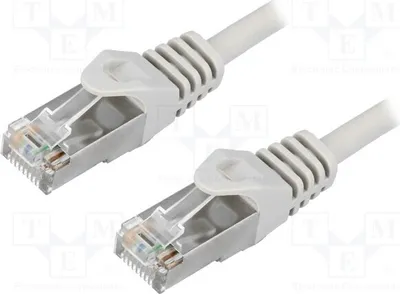 Produktbild von 1x 2 CP1052S RJ45-Kabel grau PVC 2m 5e