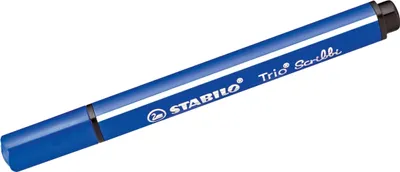 Produktbild von Gefederter Dreikant-Filzstift - STABILO Trio Scribbi - 5er Pack - blau