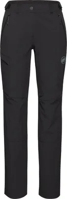 Schwarze Wanderhose "Runbold IV Pants" von Mammut; geeignet für Damen; mit zwei Reißverschlusstaschen.