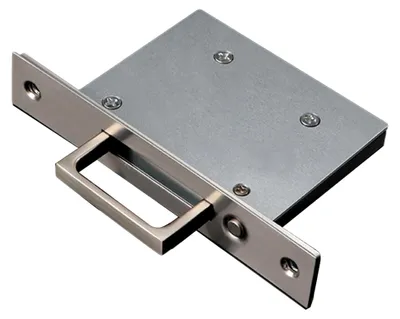Produktbild von Taschentürgriff aus Edelstahl, Schiebetür, Druckknopfgriff, verdeckter Griff, Satin-Nickel, Mattschwarz