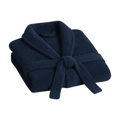 Produktbild von Bestlivings Bademantel Blau mit Schalkragen und Taschen, weich flauschig saugstark, Sauna und Spa, auch für große Größen, Morgenmantel 6XL Bindegürtel