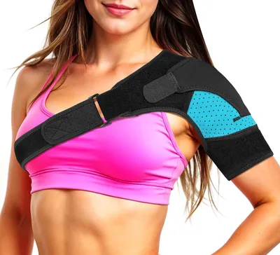Produktbild von Schulterbandage, Verstellbare Doppelte Unterstützung, Schmerzreduktion, für Rehabilitation und Sport