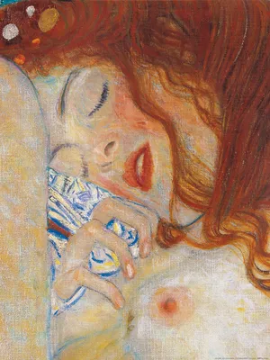 Obrázok produktu pre Gustav Klimt, umelecký tlač obrazu - DanaÃ", 1907, detail (80 x 60 cm)