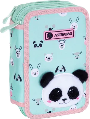 Image de Teddy Panda Astrabag triple pli avec accessoires