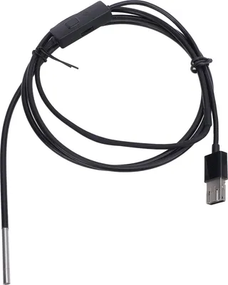 Zdjęcie produktu dla Kamera endoskopowa USB, regulowana jasność, przemysłowa kamera endoskopowa typu C, pojedynczy obiektyw 1080P HD, półsztywny kabel z 6 diodami LED do naprawy samochodu