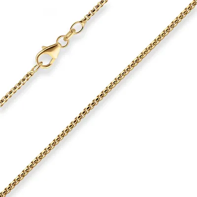 Produktbild von 1,5mm Veneziakette rund Goldkette Collier Halskette aus 333 Gold Gelbgold 50cm