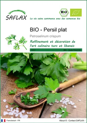 Image de SAFLAX  -- Persil plat - 600 graines - Petroselinum