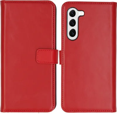 Produktbild von Selencia Echtleder Klapphülle Samsung Galaxy S23 - Rot