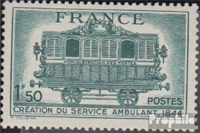 Produktbild von Briefmarken Frankreich 1944 Mi 622 (kompl.Ausg.) postfrisch Bahnpost
