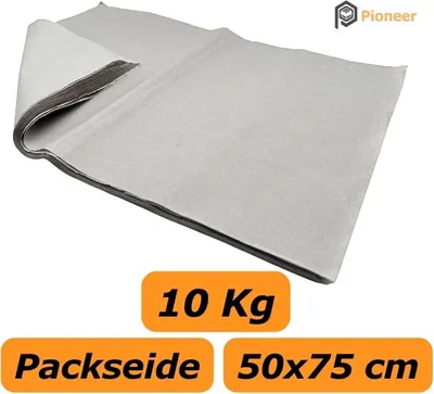 Produktbild von 10 Kg Packseide 50 x 75 cm 30g/m² Seiden Papier Packpapier Grau