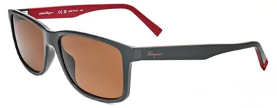 Produktbild von Ferragamo SF938S Dark grey/red 57/15/150 Herren Sonnenbrillen