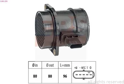 Produktbild von EPS 1.991.376 Luftmassenmesser LMM für HYUNDAI i30 (FD) Luftmengenmesser
