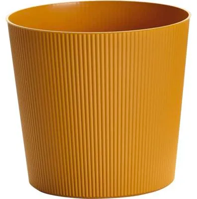 Produktbild von Übertopf Fyre Kunststoff Ø 40 cm H 39 cm mango inkl. Rollen