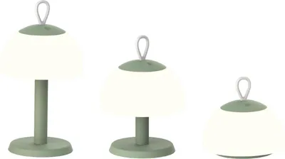Immagine prodotto di Lusso - Lampada da tavolo Lesbos 3 in 1 - Verde antico - H8 x Ø14