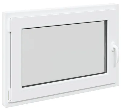 Produktbild von vidaXL Kellerfenster RISOR 90 x 70 cm PVC und Glas Weiß
