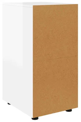 Productafbeelding van Opbergkast Hoogglans wit 40 x 48 x 81 cm Bewerkt hout