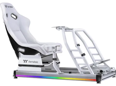 Image de Thermaltake GSC-R50-CPASWH-01 Thermaltake Racing Simulator Cockpit GR500 "Snow" White retail (Speditionsversand)