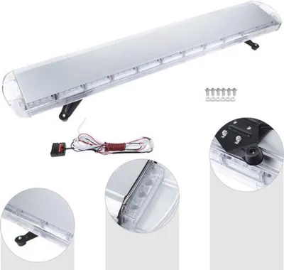 Zdjęcie produktu dla Listwa LED do świateł kierunkowskazów – pomarańczowa listwa stroboskopowa do pojazdów i znaków ostrzegawczych