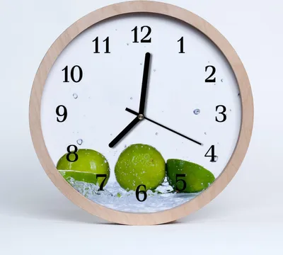 Produktbild von Holzuhr 30fi cm wanduhr - Kalk Küche